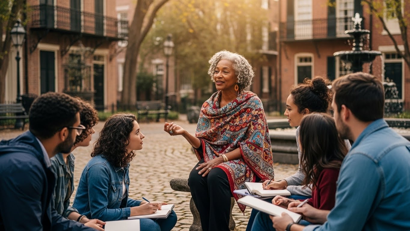 A trailblazer sharing wisdom and mentorship across generations