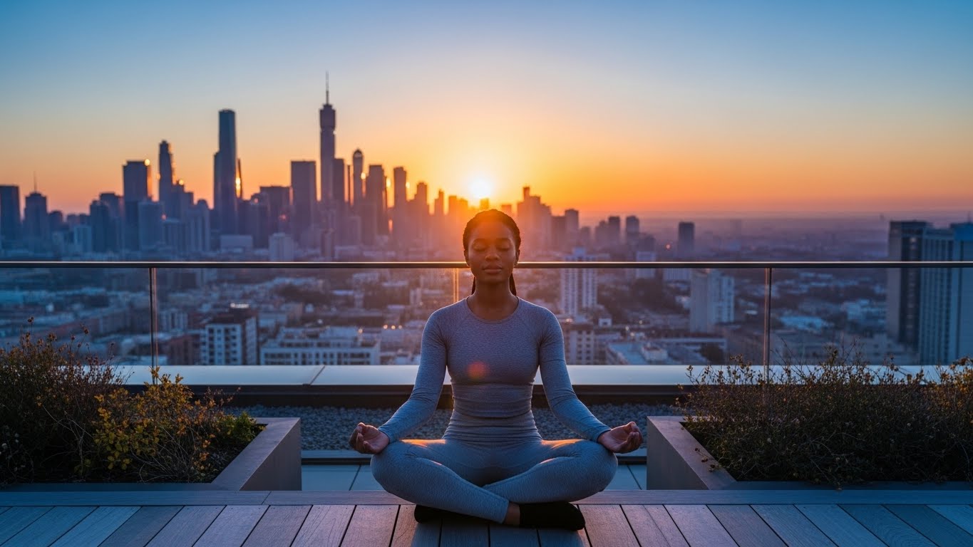A person practicing mindfulness to find clarity and presence in daily life